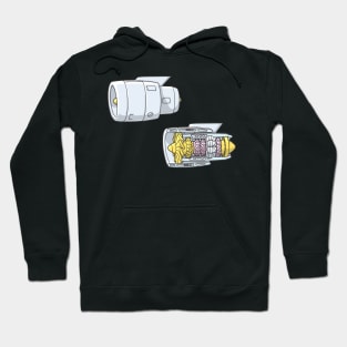 Turbofan Jet Engine Hoodie